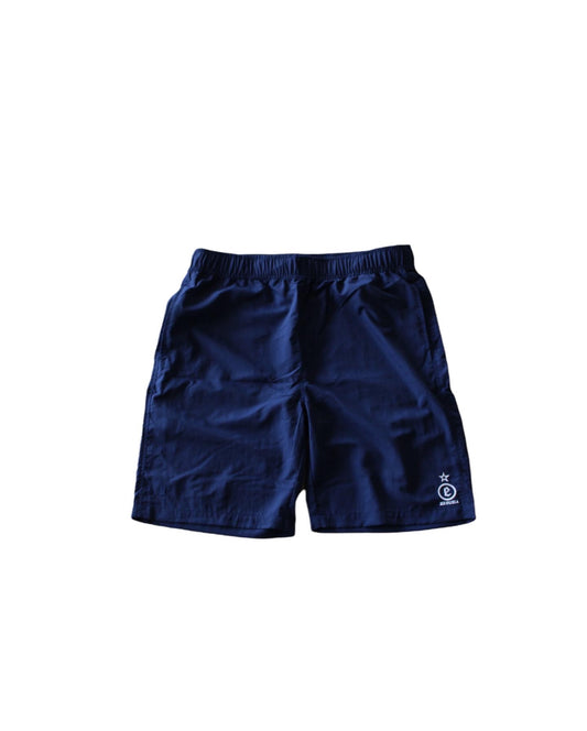 Blue Nylon Shorts